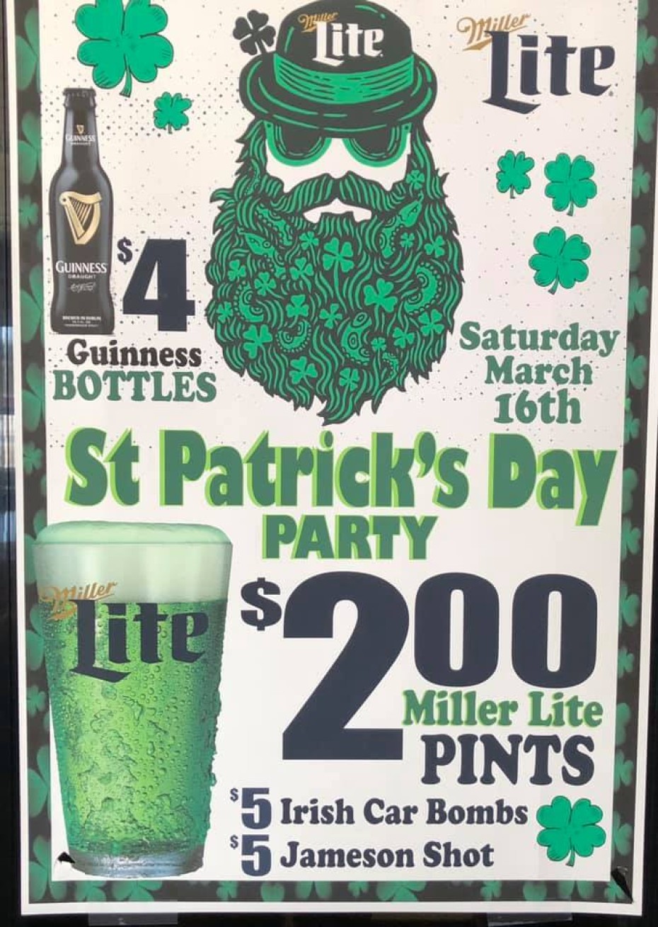 St. Patrick’s Day Bash 2019