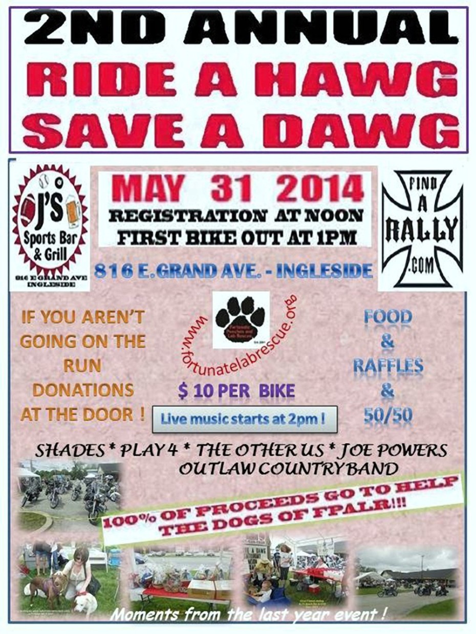 2nd Annual Ride A Hawg, Save A Dawg Benefit|12PM