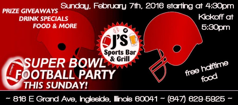 J’s Super Bowl Party | 4pm